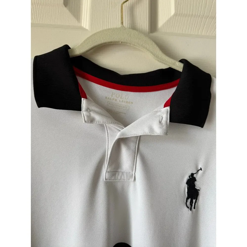 Polo Ralph Lauren Big Pony Performance Polo Shirt Mens XXL 2 Button‎ Preppy